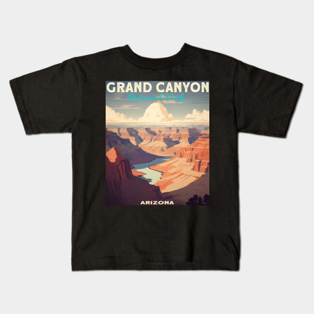 Grand Canyon National Park Kids T-Shirt by Ross Holbrook